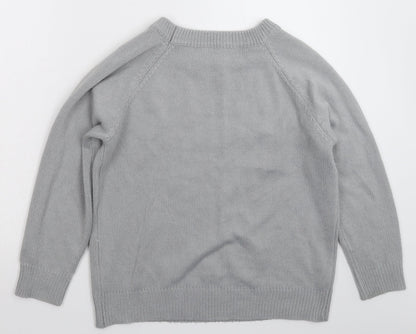Womens UK Size M Preworn Grey Pullover Jumper