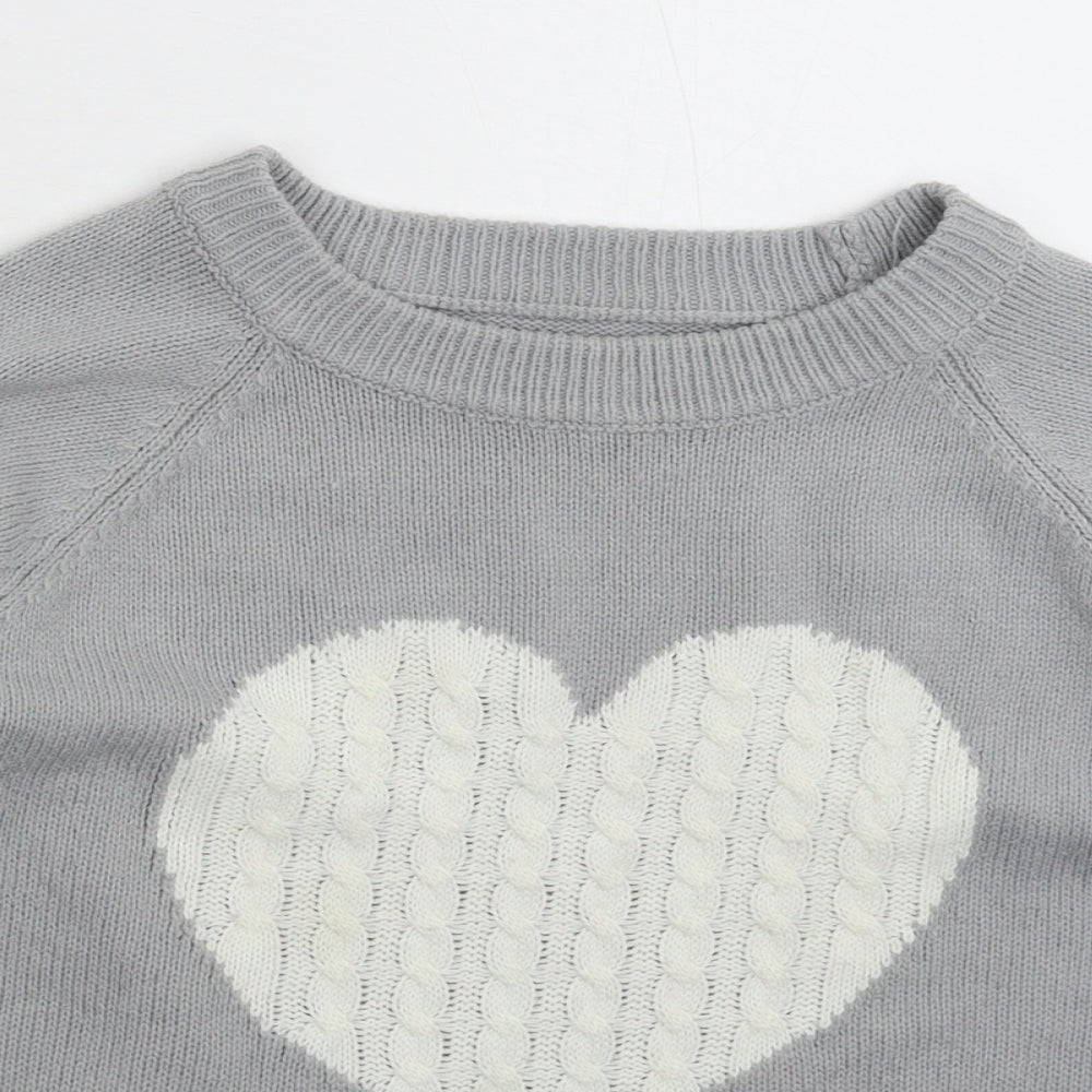 Womens UK Size M Preworn Grey Pullover Jumper