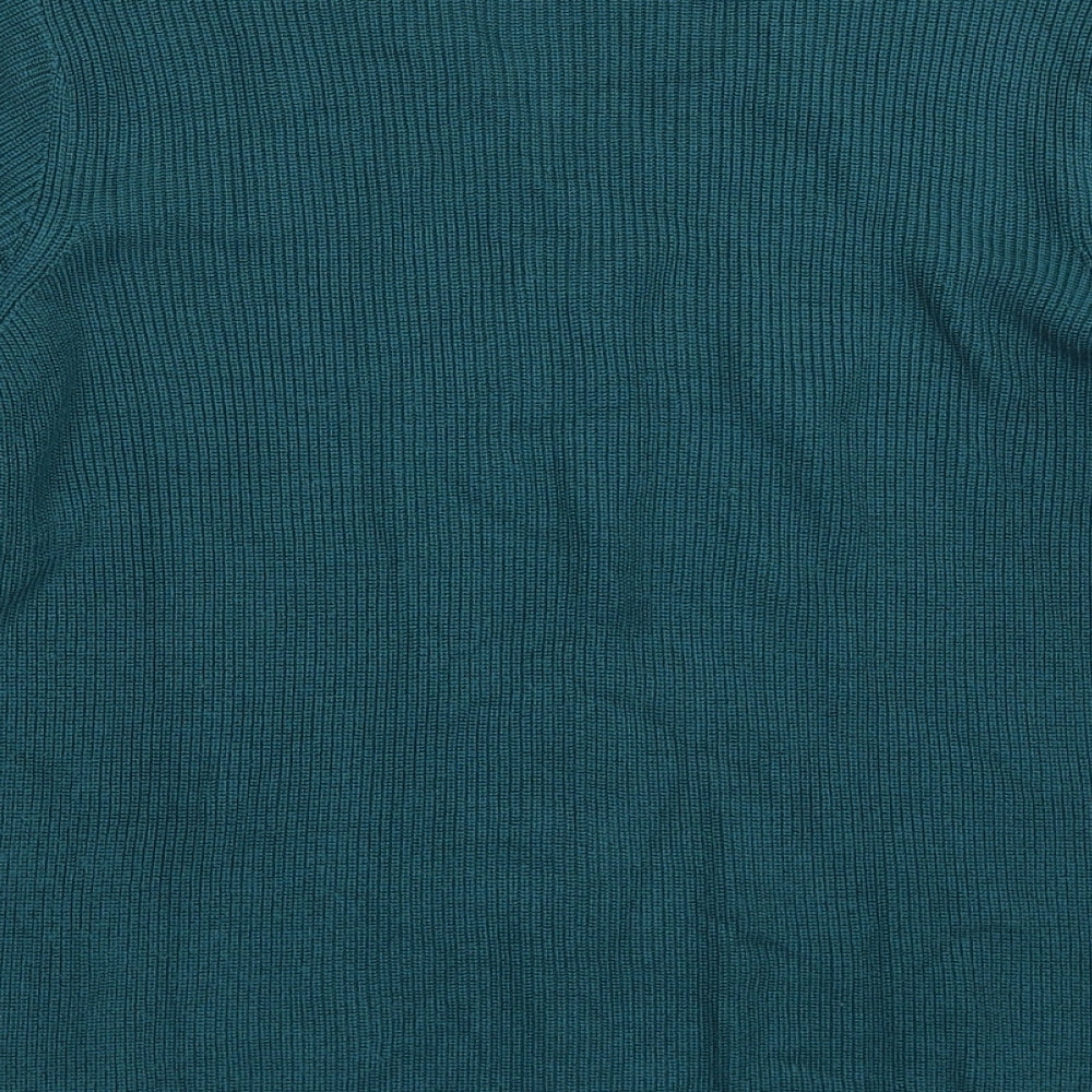 Womens UK Size 14 Marks and Spencer Green Pullover Jumper