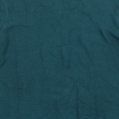 Womens UK Size 14 Marks and Spencer Green Pullover Jumper