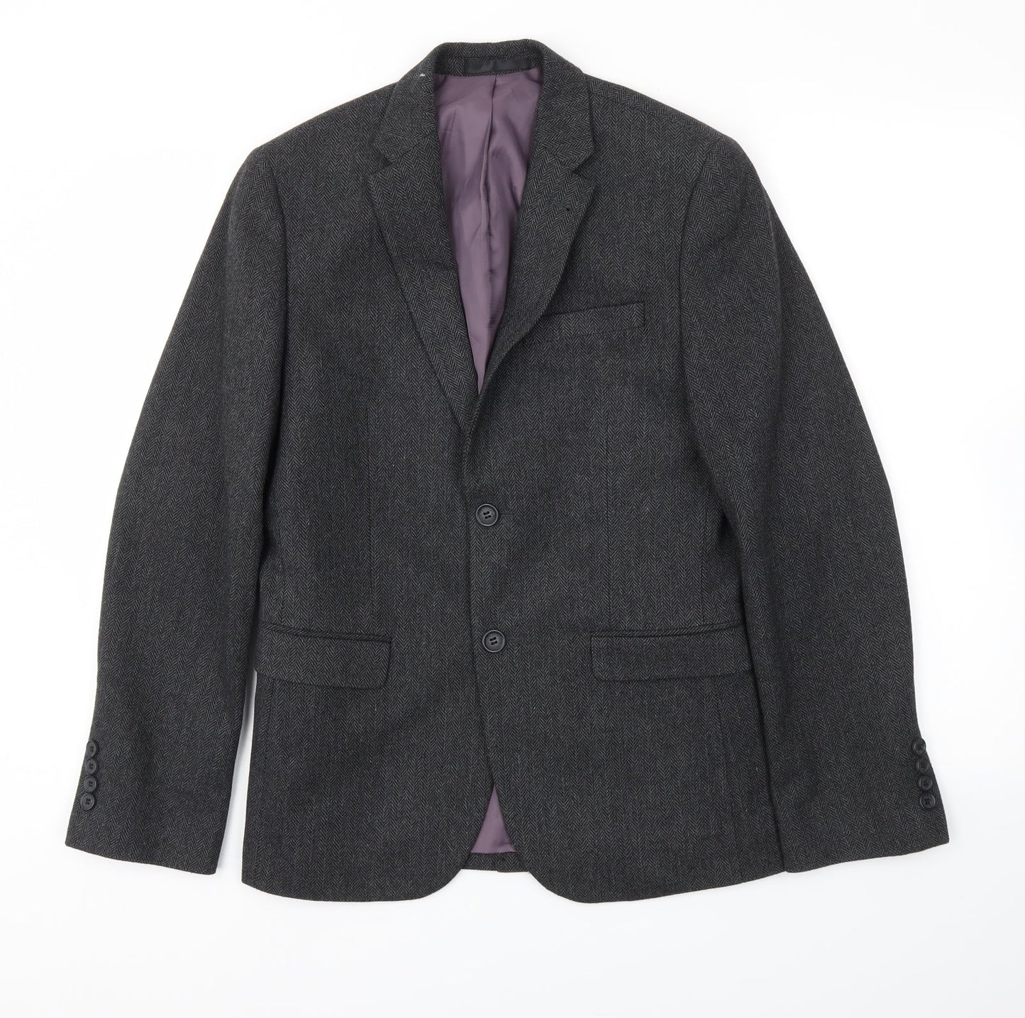 Mens UK Size S Cedar Wood State Regular Grey Suit Jacket