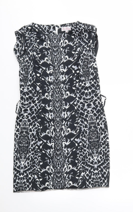 BE BEAU Womens Grey Argyle/Diamond  Fit & Flare  Size 12