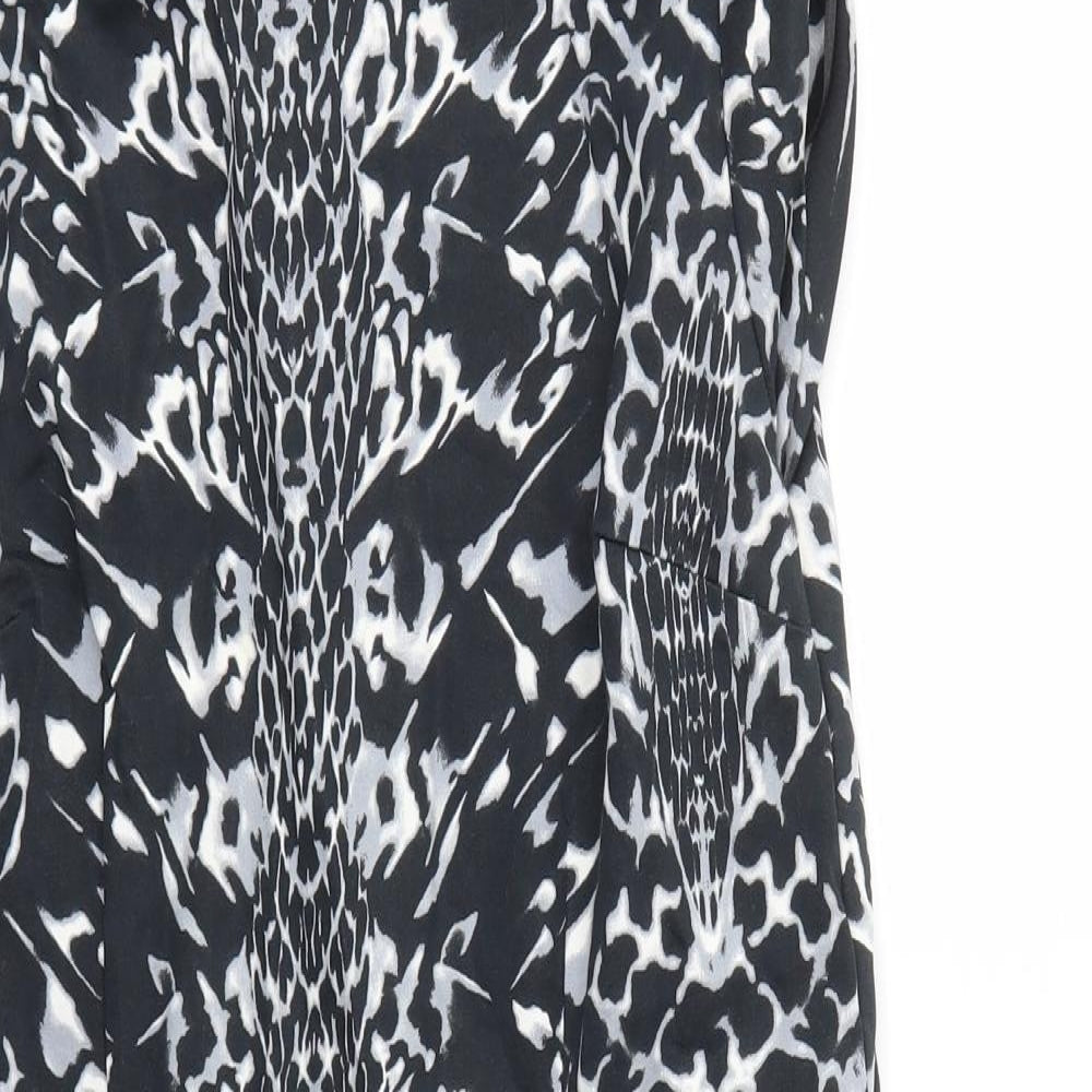 BE BEAU Womens Grey Argyle/Diamond  Fit & Flare  Size 12