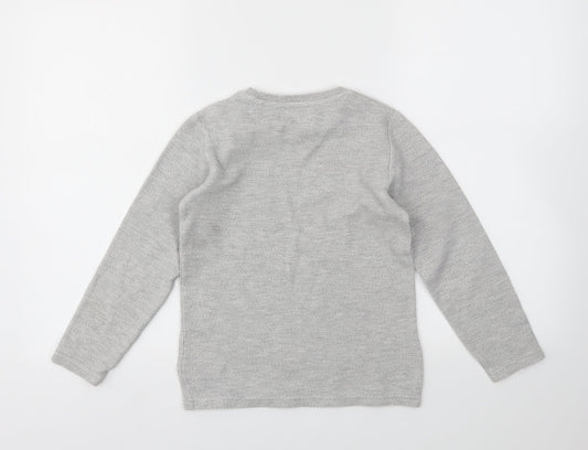 Preworn Boys Grey   Pullover Jumper Size 8 Years