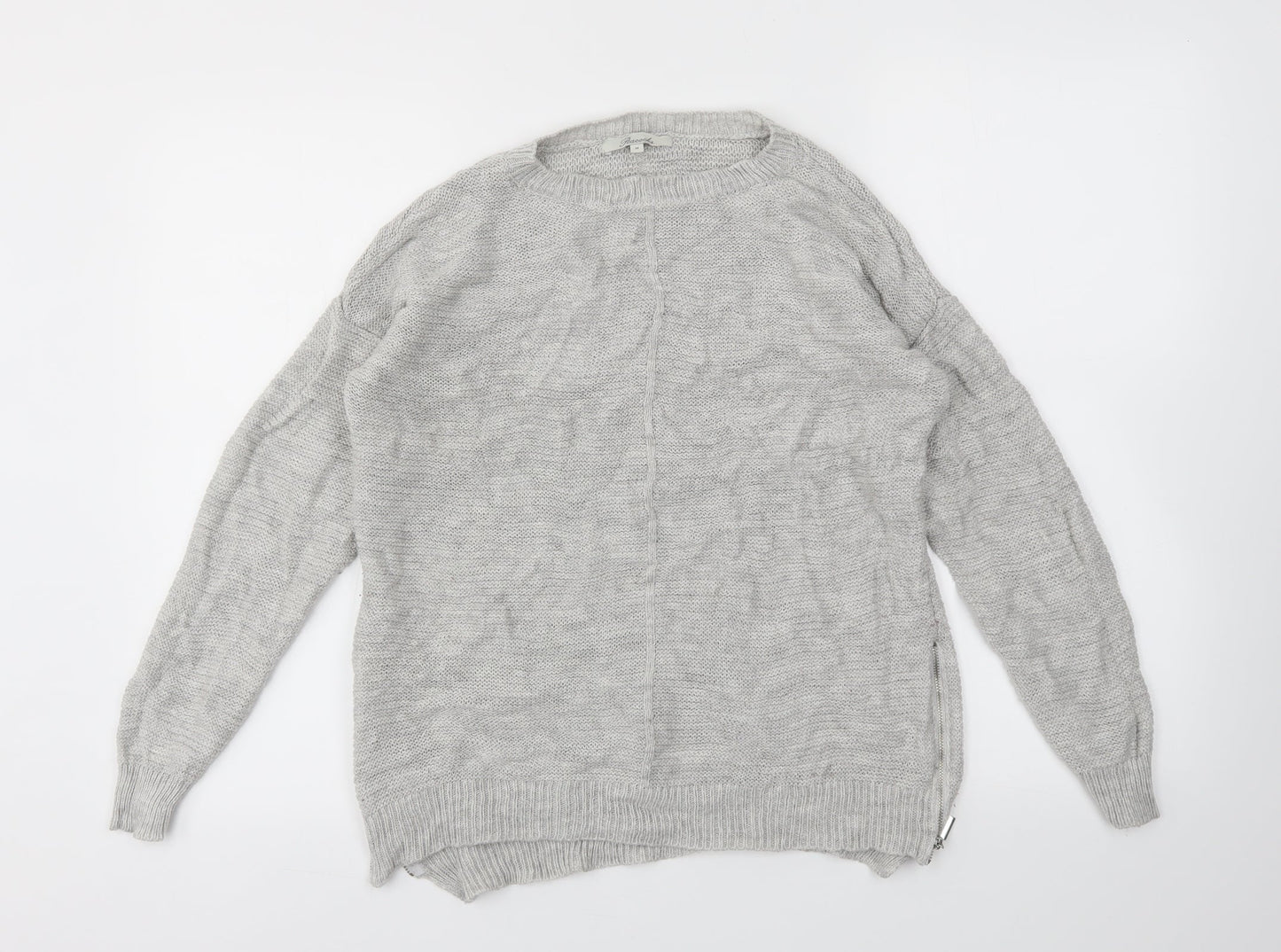 Womens UK Size M Peacocks Grey Pullover Jumper