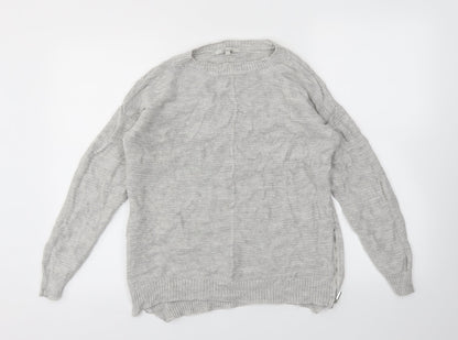 Womens UK Size M Peacocks Grey Pullover Jumper