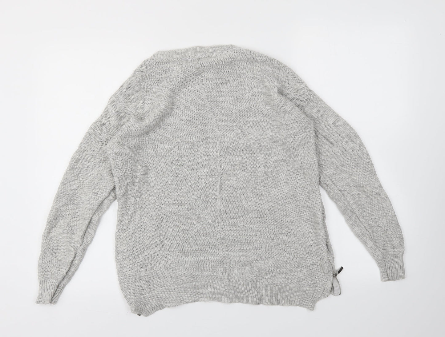 Womens UK Size M Peacocks Grey Pullover Jumper