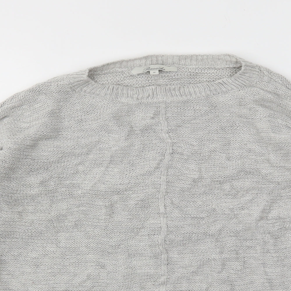 Womens UK Size M Peacocks Grey Pullover Jumper
