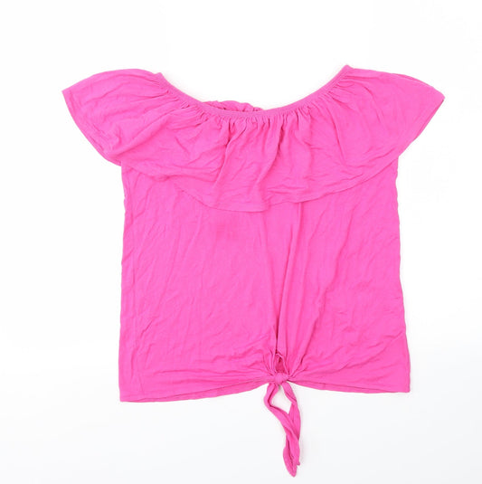 George Womens Orange   Basic T-Shirt Size 10