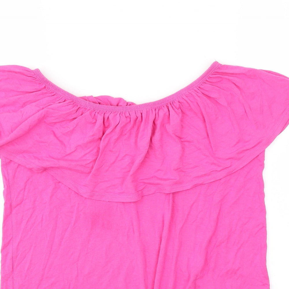 George Womens Orange   Basic T-Shirt Size 10