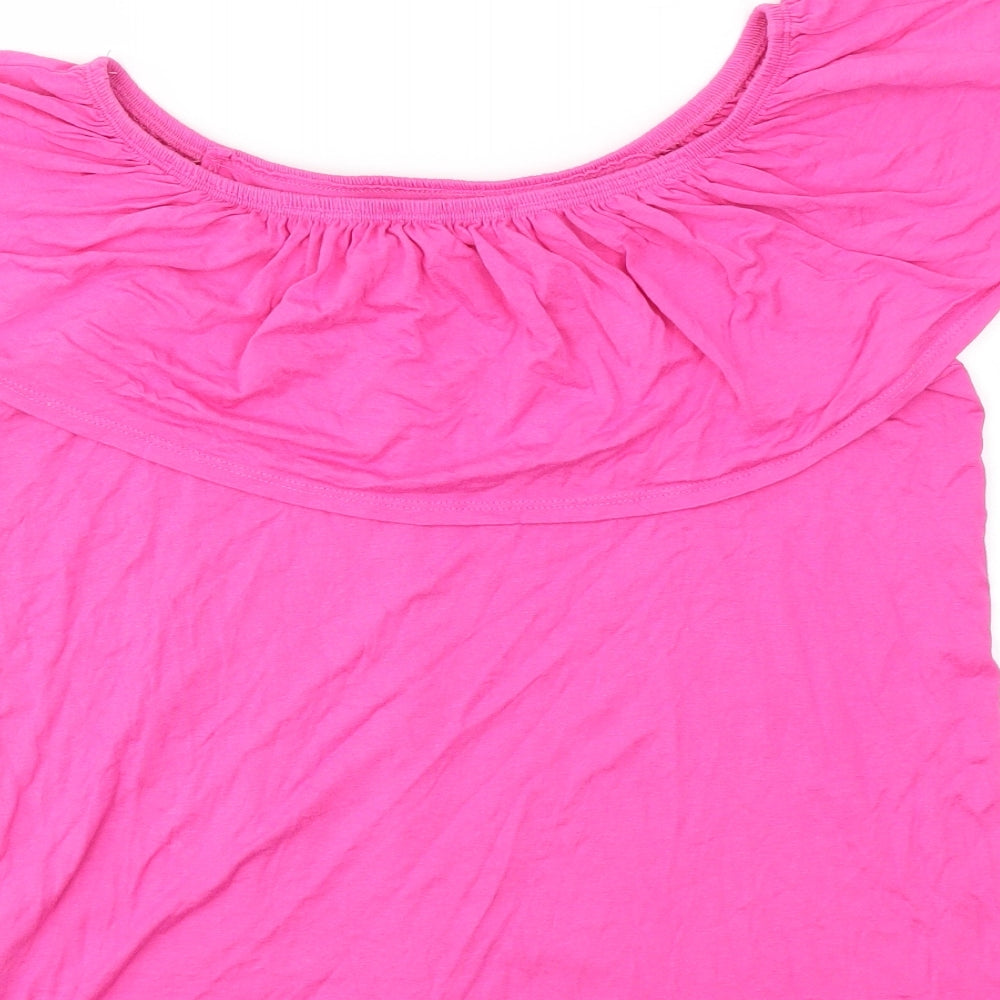 George Womens Orange   Basic T-Shirt Size 10