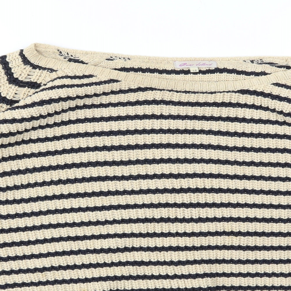 Womens UK Size 14 River Island Multicoloured Pullover Jumper