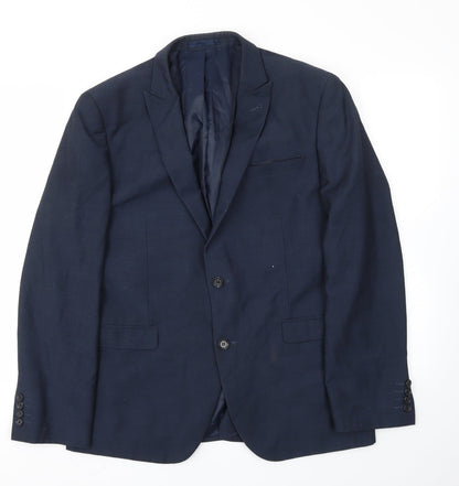 Mens UK Size 42 Cedar Wood State Regular Blue Suit Jacket