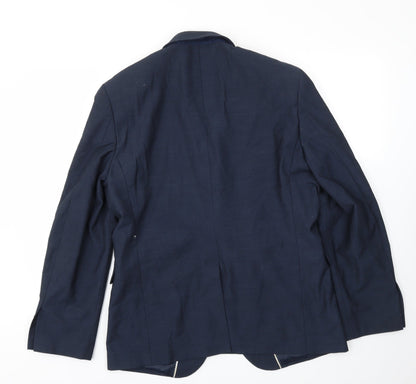 Mens UK Size 42 Cedar Wood State Regular Blue Suit Jacket