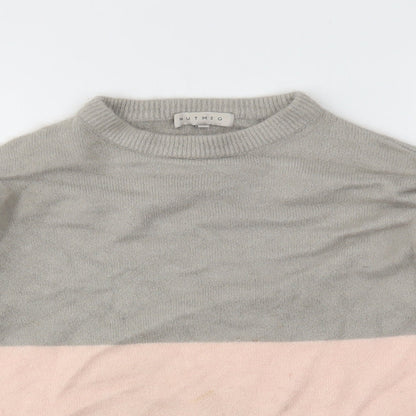 Nutmeg Womens Multicoloured Striped  Pullover Jumper Size 12