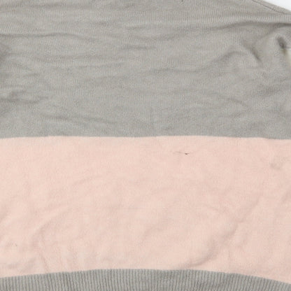 Nutmeg Womens Multicoloured Striped  Pullover Jumper Size 12