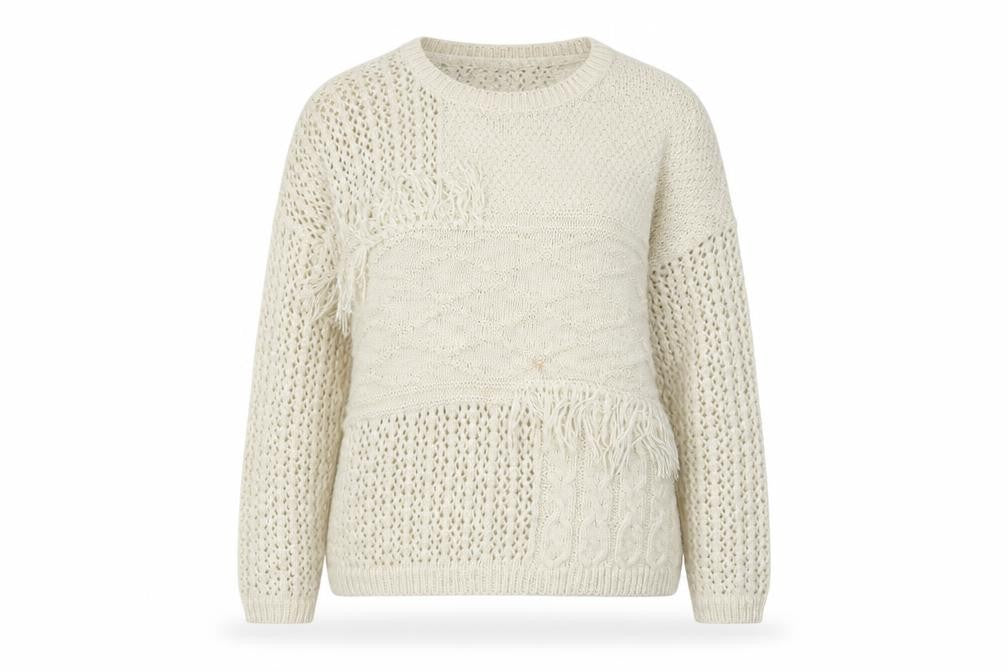 Womens UK Size 10 F&F Ivory Pullover Jumper