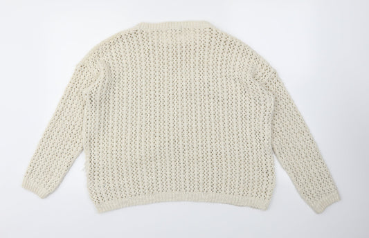 F&F Womens Ivory   Pullover Jumper Size 10