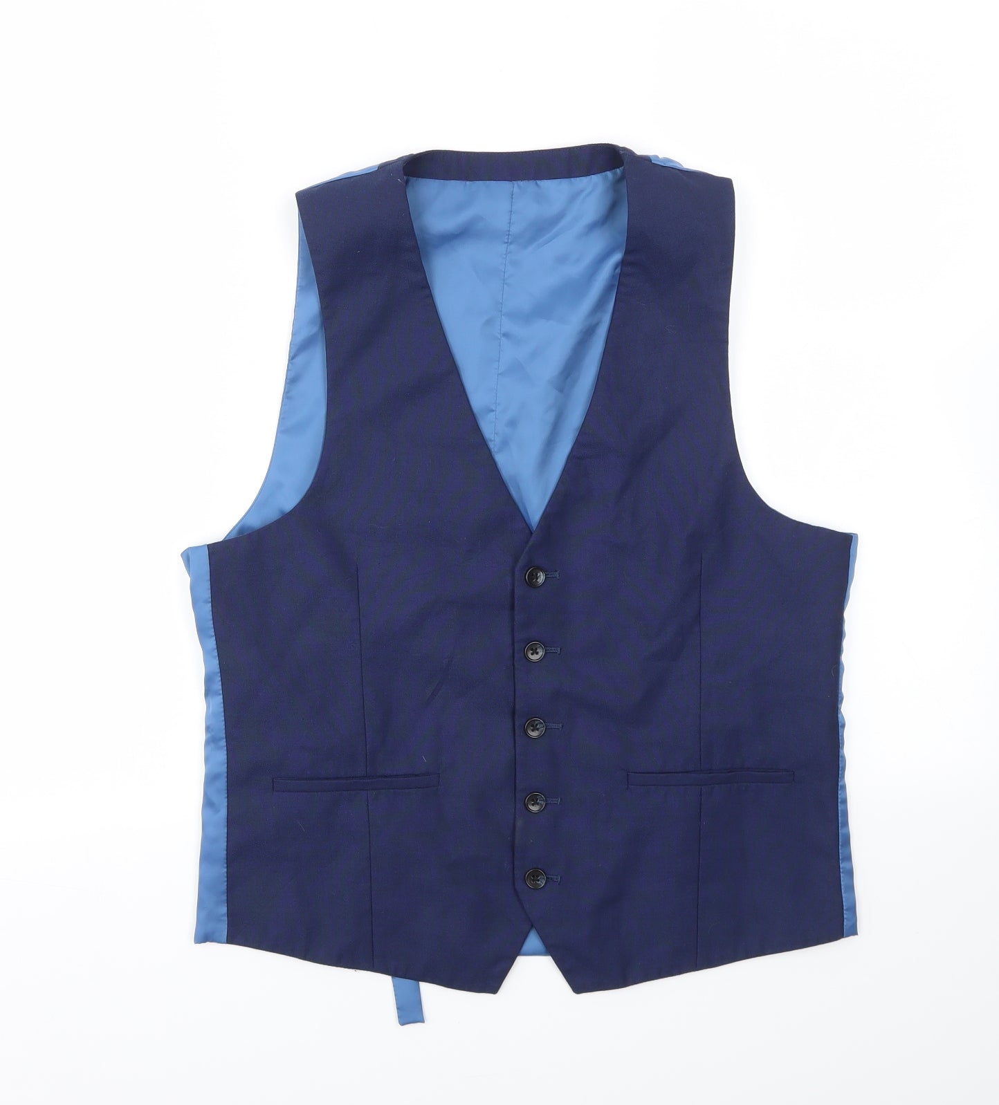 Mens UK Size 38 Preworn Regular Blue Suit Jacket