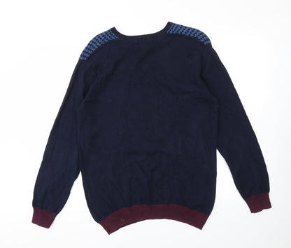 Mens UK Size M Matalan Blue Pullover Sweatshirt