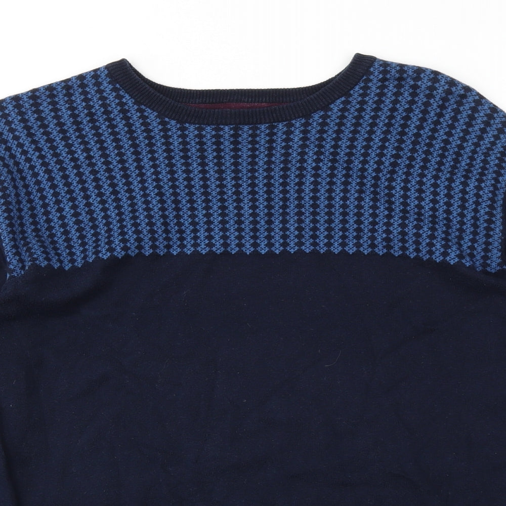 Mens UK Size M Matalan Blue Pullover Sweatshirt