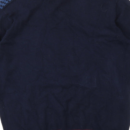 Mens UK Size M Matalan Blue Pullover Sweatshirt