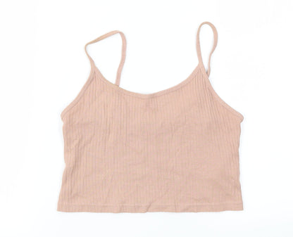 Womens UK Size 8 Topshop Pink Basic T-Shirt