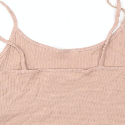 Womens UK Size 8 Topshop Pink Basic T-Shirt