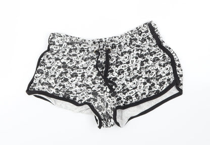 Disney Womens Multicoloured Animal Print  Cut-Off Shorts Size 6 - stretch waistband