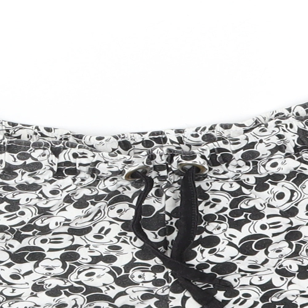 Disney Womens Multicoloured Animal Print  Cut-Off Shorts Size 6 - stretch waistband