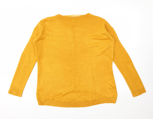 Primark Womens Yellow   Pullover Jumper Size 10