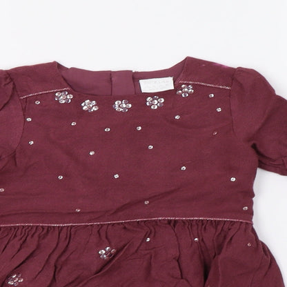 F&F Girls Purple   A-Line  Size 18-24 Months