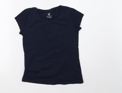 H&M Boys Blue   Basic T-Shirt Size 8 Years