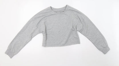 Preworn Womens Green   Pullover Sweatshirt Size L  - oversized, cropped sweater
