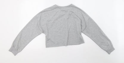 Preworn Womens Green   Pullover Sweatshirt Size L  - oversized, cropped sweater