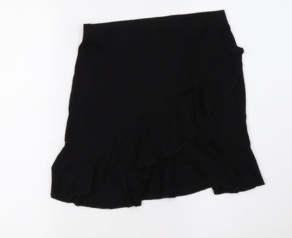 H&M Womens Black   A-Line Skirt Size S