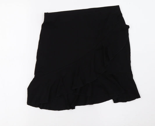 H&M Womens Black   A-Line Skirt Size S