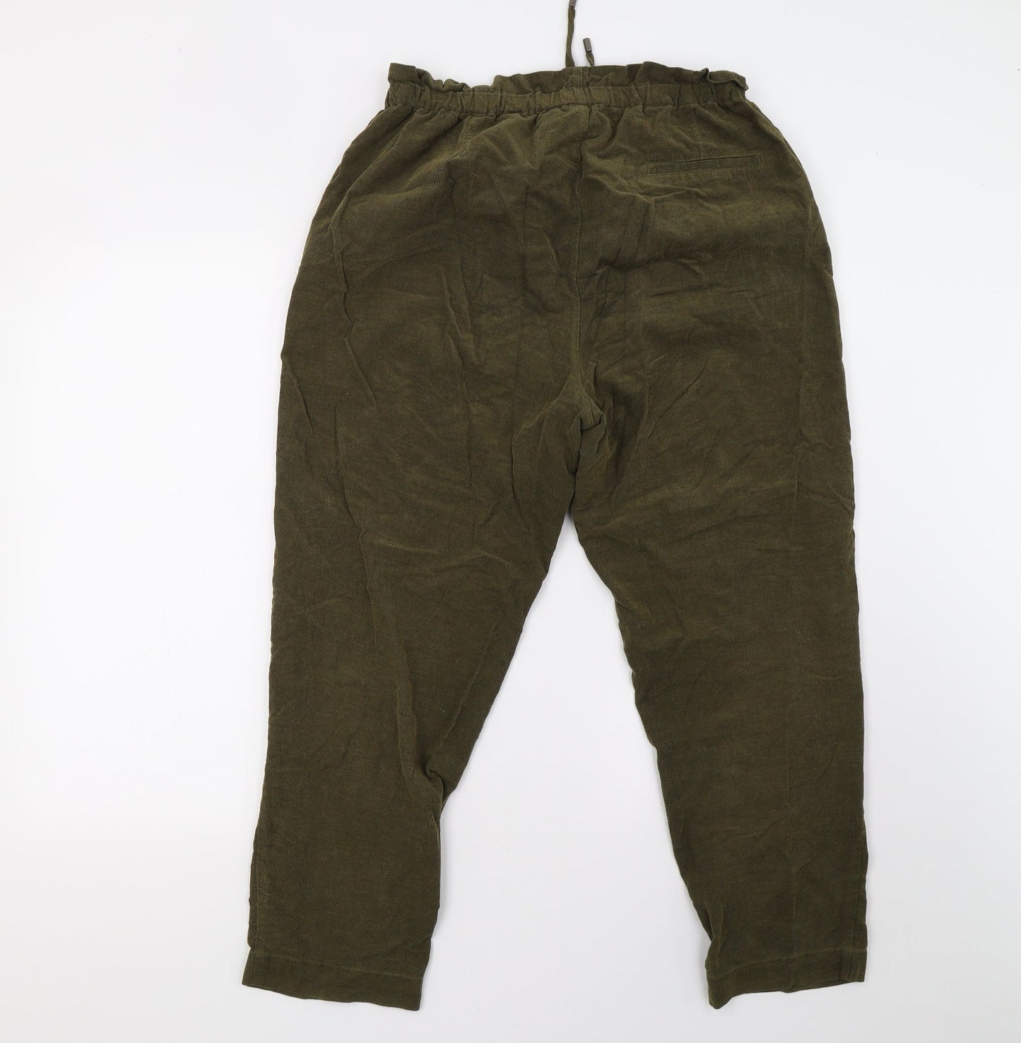 Womens UK Size M Zara Regular Fit  Green Trousers