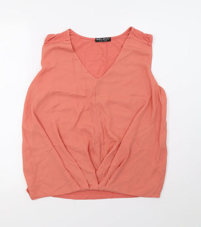 Womens UK Size 12 Select Orange Basic Tank