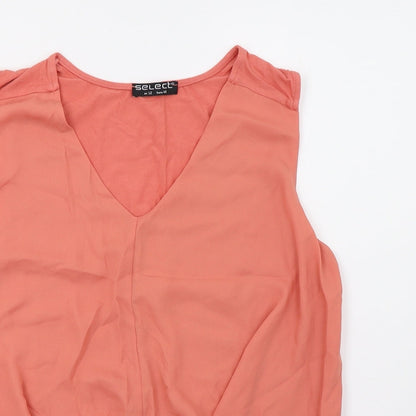 Womens UK Size 12 Select Orange Basic Tank