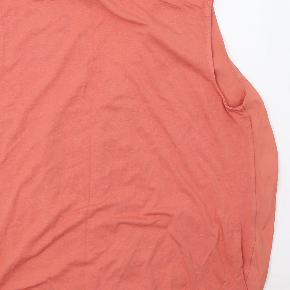 Womens UK Size 12 Select Orange Basic Tank