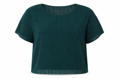 Monki Womens Green   Cropped T-Shirt Size S