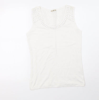saisnburys Womens White   Basic Tank Size 12