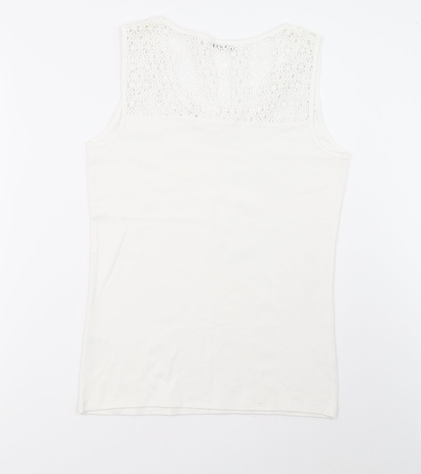 saisnburys Womens White   Basic Tank Size 12