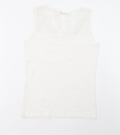 saisnburys Womens White   Basic Tank Size 12