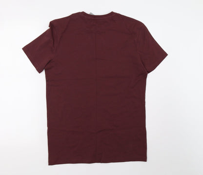 saisnburys Mens Red    T-Shirt Size S