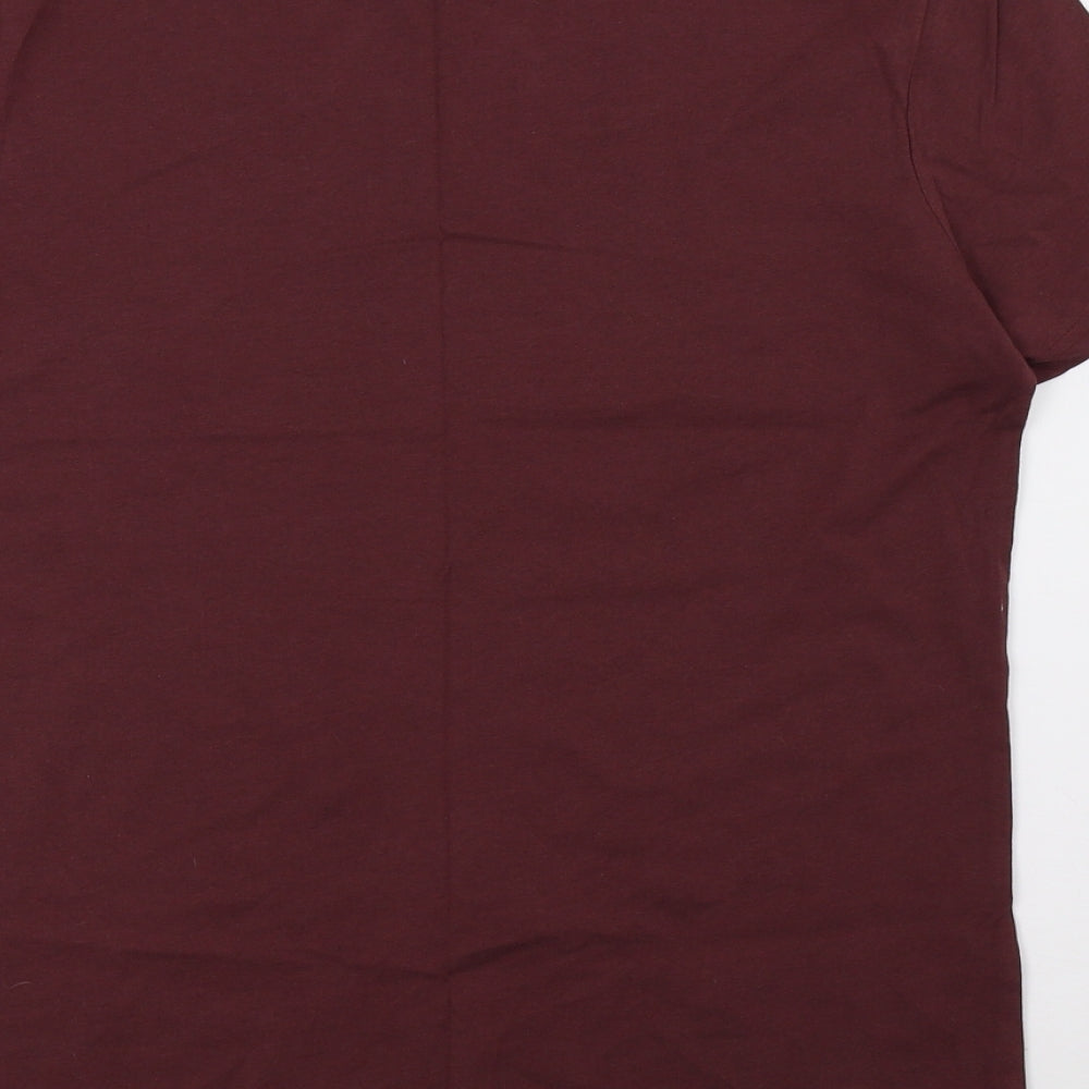 saisnburys Mens Red    T-Shirt Size S