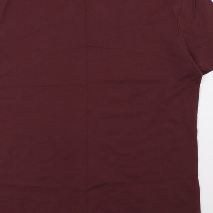 saisnburys Mens Red    T-Shirt Size S