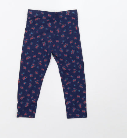 Primark Girls Blue Polka Dot   Pyjama Pants Size 2 Years