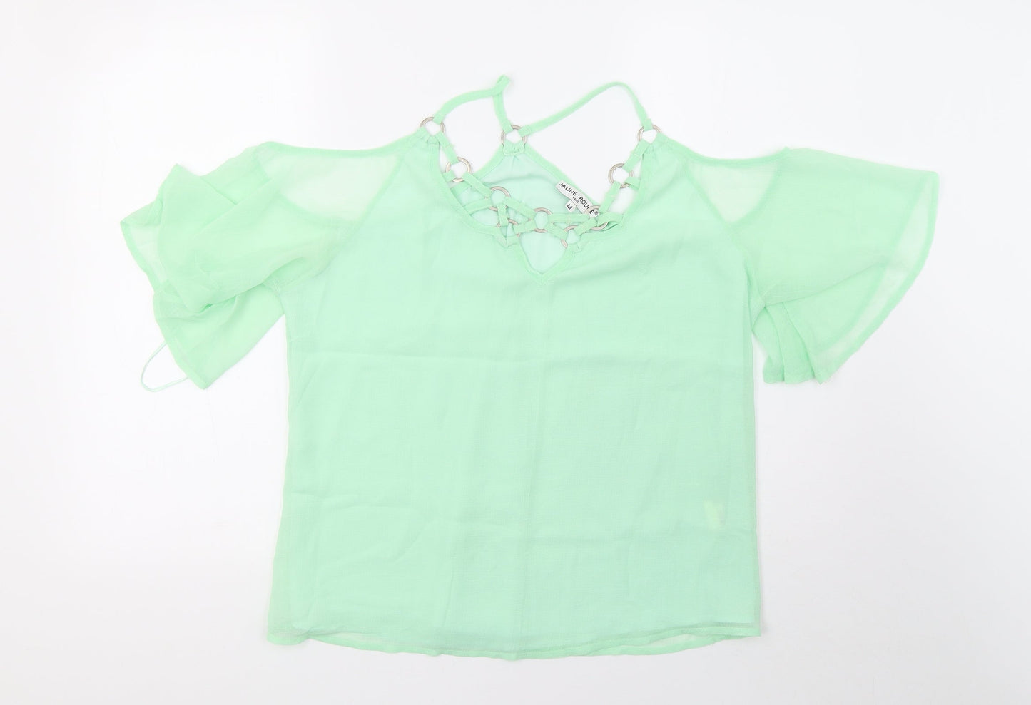 Womens UK Size M jaune rouge Green Basic